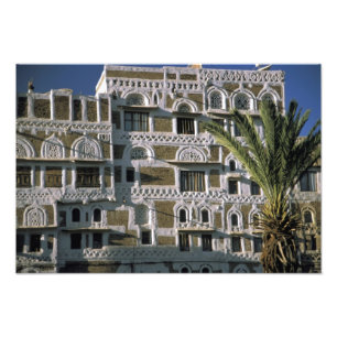 Foto Ásia, Iêmen, Sana'a. Casa iemenita.