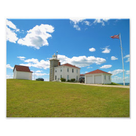 Foto Assista o farol Hill, Rhode Island Photo Impressão