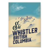Assobiador,poster de esqui Vancouver British Colum