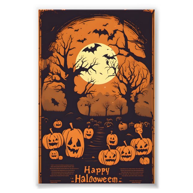 Foto Assustador do halloween (Frente)