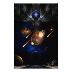 Foto Asteroide Apocalypse Fractal Art Spacescape