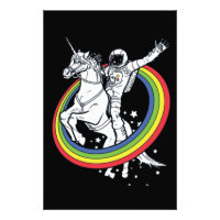 Astronauta Montando Unicórnio