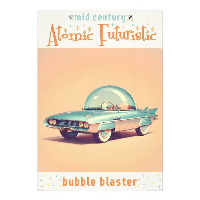 Foto Atomic Futuristic Bubble Blaster Car (Frente)