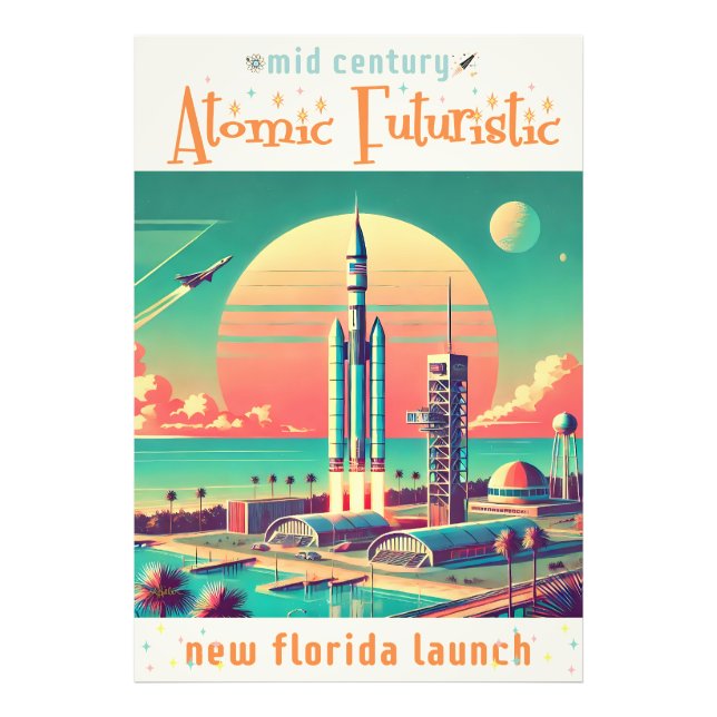 Foto Atomic Futuristic New Florida Launch Site (Frente)