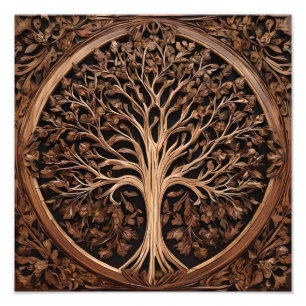 Foto Atrasos Australianos: Waratah Tree Wood Impressão,