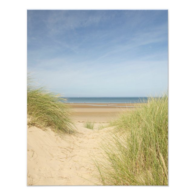 Foto Através das Dunas até o Mar, Holkham (Frente)
