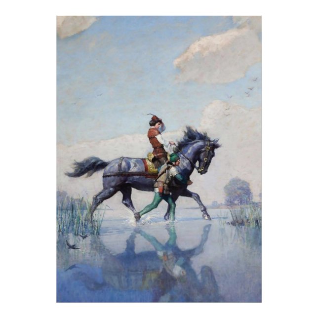 Foto “Atravessando os Fens” por NC Wyeth (Frente)