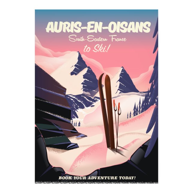 Foto AURIS-EN-OISANS França ski poster (Frente)