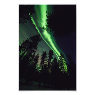 Foto Aurora borealis na Lapónia finlandesa