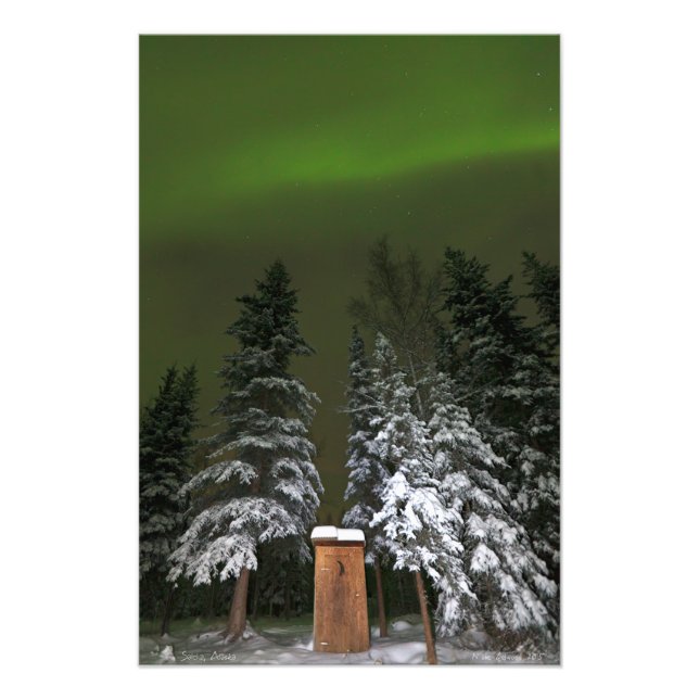 Foto Aurora sobre o Outhouse (Frente)