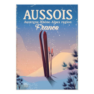 Foto Aussois Auvergne-Rhône-Alpes France poster de esqu