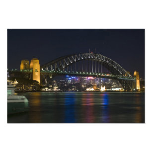 Foto Austrália, Sydney. Porto de Sydney à noite.