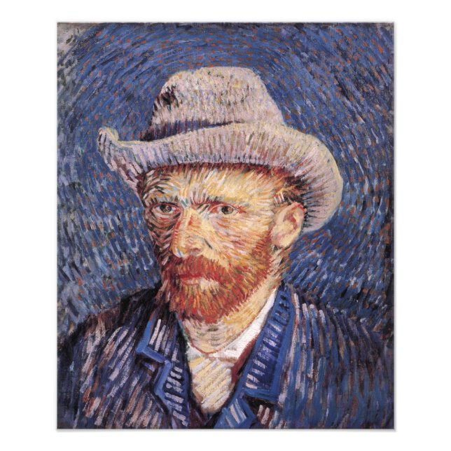 Foto Autoretrato Van Gogh com Felt Hat (Frente)
