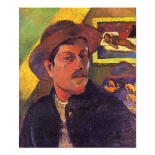 Foto Autorretrato com Chapéu, Paul Gauguin,