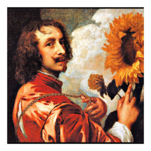 Foto Autorretrato com Sunflower, famoso trabalho de art