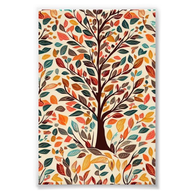 FOTO AUTUMN LEAF TREE DESIGN (Frente)