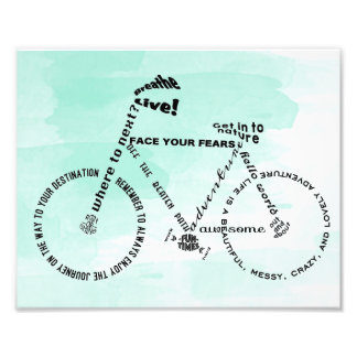 Foto Aventura Bicicleta de Arte do Word sobre aquarela