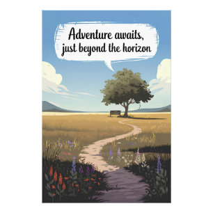 Foto Aventura espera, logo além do horizonte