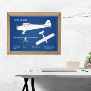 Foto Avião-Cub - Planos de avião em Esquema ABD