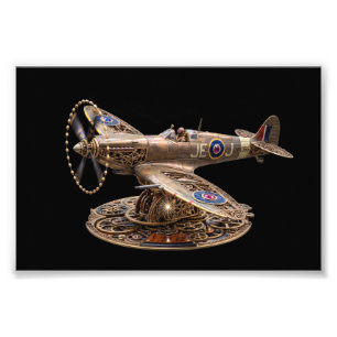 Foto Avião de Combate Mecânico Steampunk Spitfire