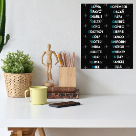 Foto Aviation NATO Phonetic Alphabet Airplane Simple