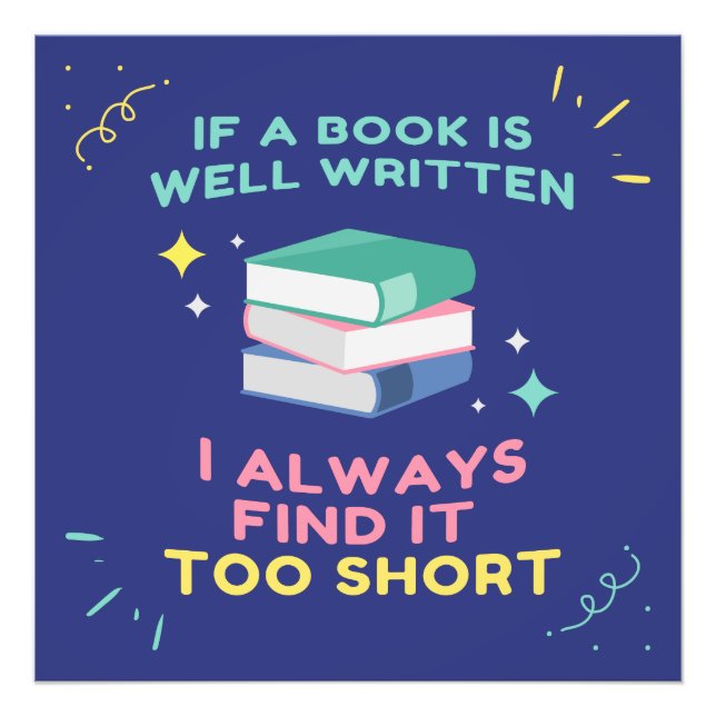 Foto Avid Reader I - Citação de Jane Austen (Frente)