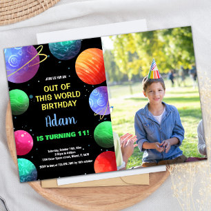 Foto Azul do Mundo - Convites de Aniversário