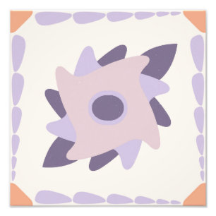 Foto Azulejo colorido Púrpura Pastel Decorativo
