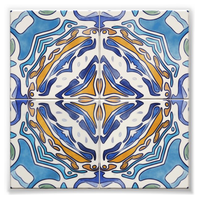 Foto Azulejos azuis (Frente)