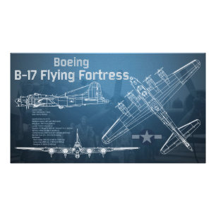 Foto B-17 Fortaleza Blueprint