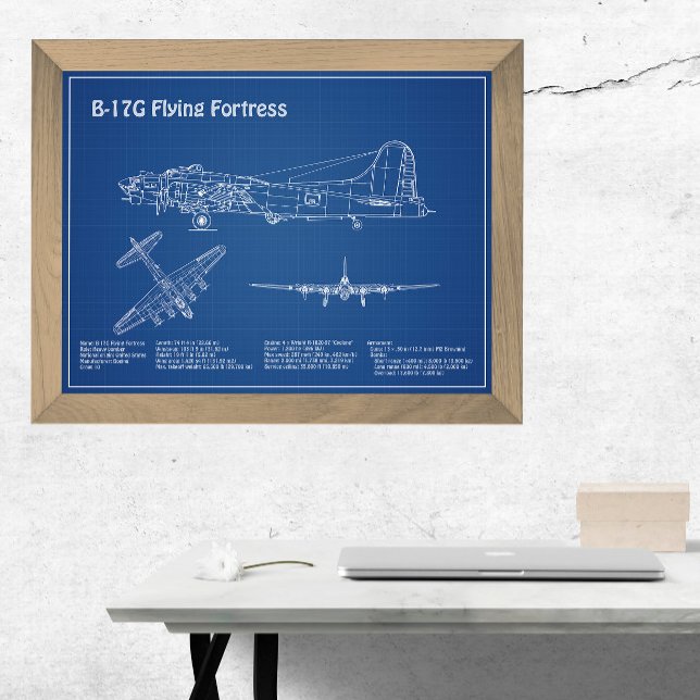 Foto B-17 Fortaleza Voadora - Planos de Impressão Bluet (Criador carregado)