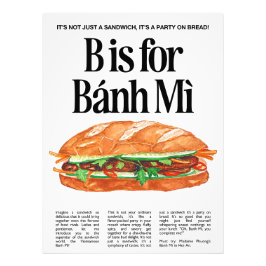 Foto B é para Banh Mi