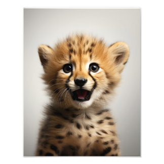 Foto Baby Cheetah Art Impressão | Safari Nursery Art