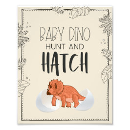 Foto Baby Dino Hunt e Hatch Dinossaur Sinal de Aniversá