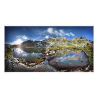 Bacia do Lago Ediza, no Alto sob os Minarets - Ser