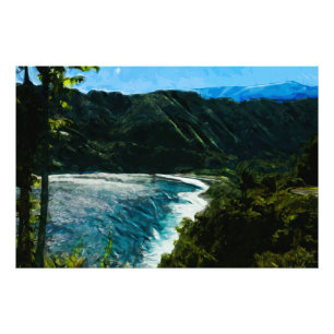 Foto Baía na estrada ao abstrato de Hana Maui Havaí