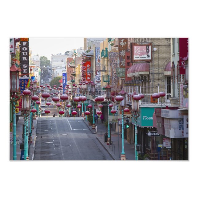 Foto Bairro chinês na Grant Street em São Francisco, (Frente)