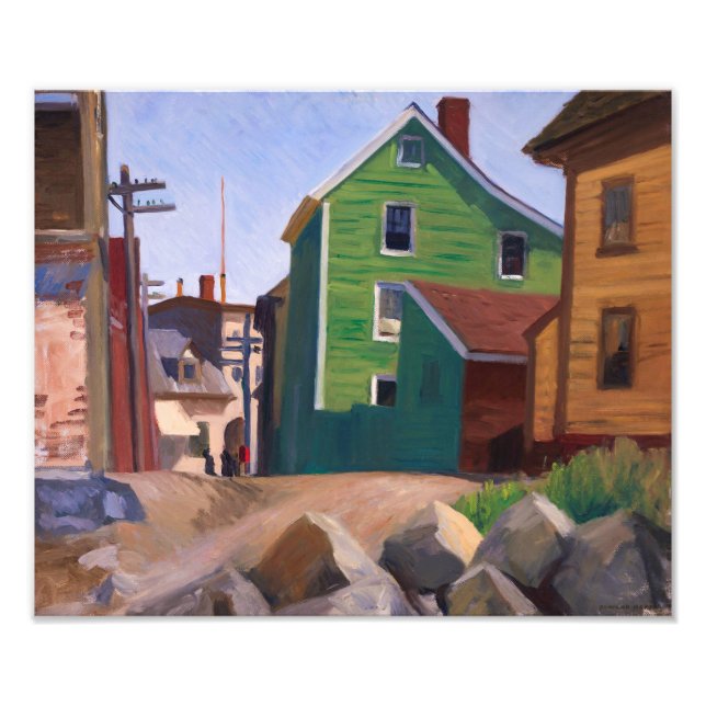 Foto Bairro Italiano, Gloucester | Edward Hopper | (Frente)