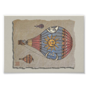 Foto Balão de ar quente colorido