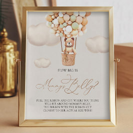 Foto Balões de Urso - O tamanho é a Mamãe Belly - Sinal