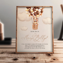 Foto Balões de Urso - O tamanho é a Mamãe Belly - Sinal