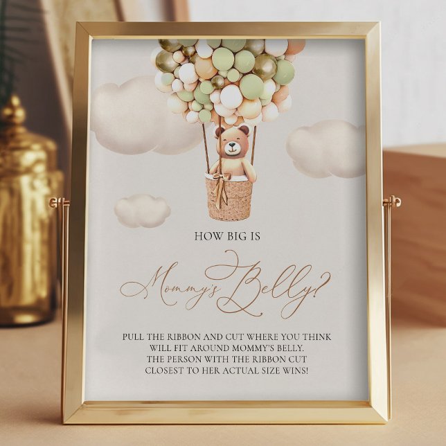 Foto Balões de Urso - O tamanho é a Mamãe Belly - Sinal (Criador carregado)