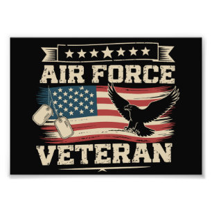 Foto Bandeira Americana da Força Aérea dos EUA Veterano