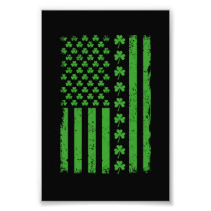 Foto Bandeira americana Shamrocks St Patricks dia