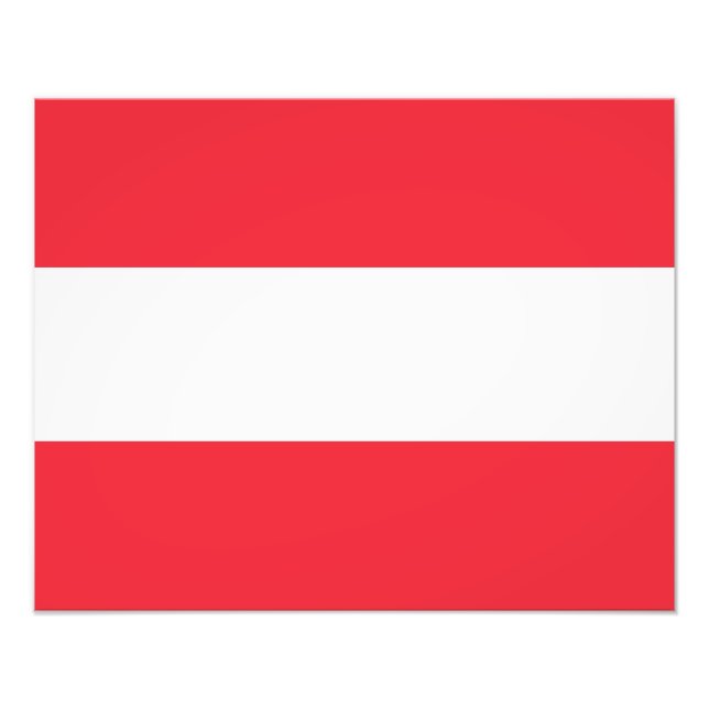 Foto Bandeira Austríaca Patriótica (Frente)