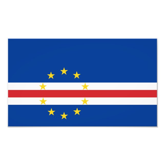Foto Bandeira Cabo Verde (Frente)