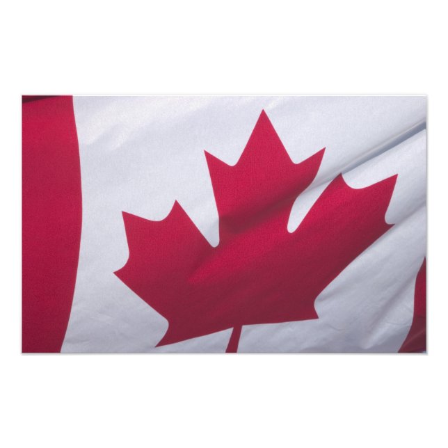 Foto Bandeira canadense. (Frente)