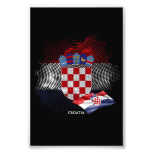 Foto bandeira da Croácia