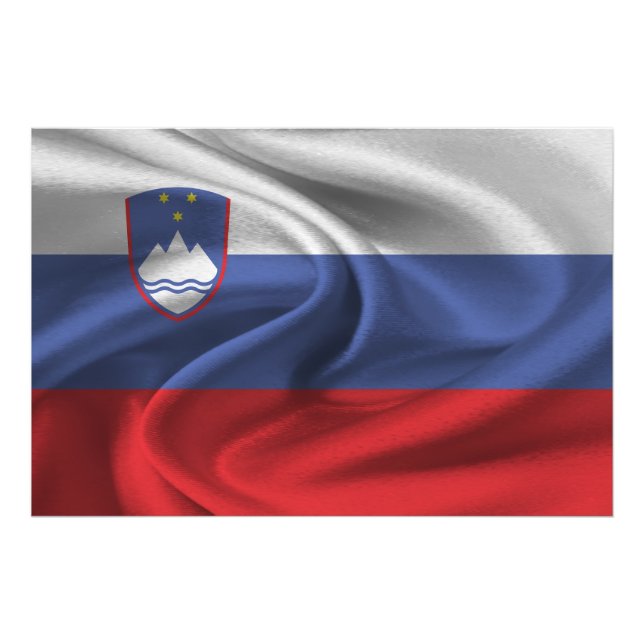 Foto Bandeira da Eslovênia (Frente)