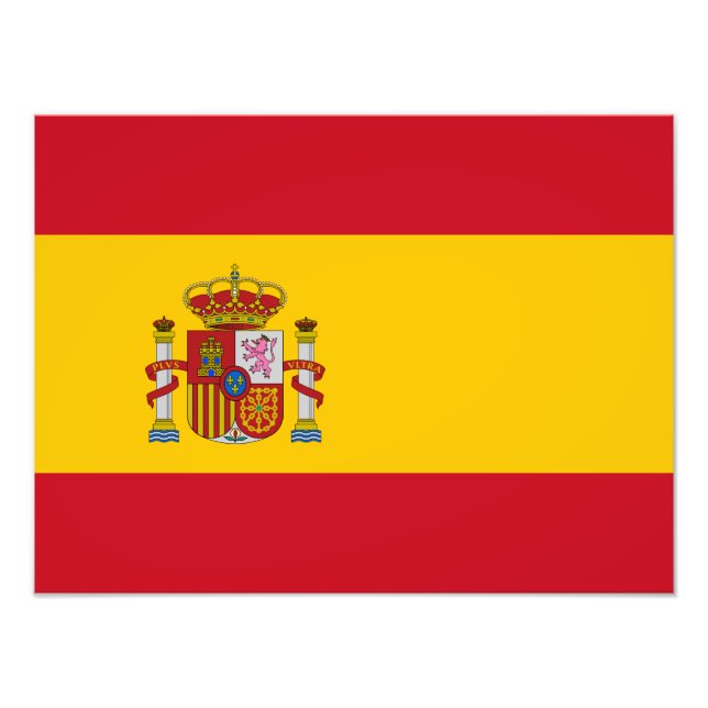 Foto bandeira da Espanha (Frente)